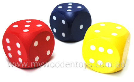 Giant Wooden Novelty Dice Set