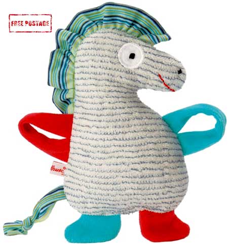 Kathe Kruse Soft Toy Rattle Seahorse