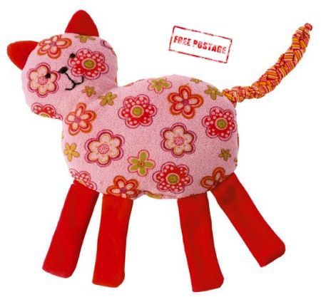 Kathe Kruse Soft Toy Rattle Cat