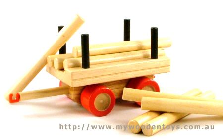 Kobba Wooden Toy Log Carriage