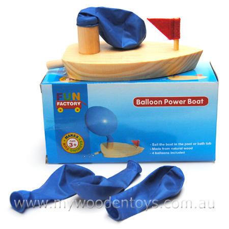 Balloon Powered Wooden Putt Putt Boat Balloon Powered Wooden Putt Putt Boat