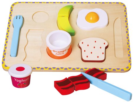 Breakfast Puzzle Wooden Food Toy