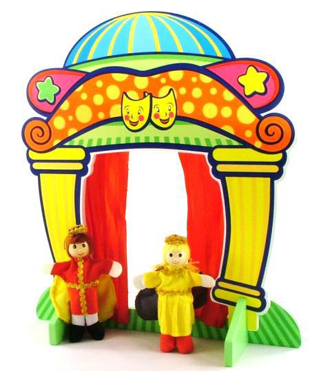 Finger Puppet Wooden Fairy Tale Theatre