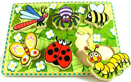 Thick Wooden Insect Puzzle
