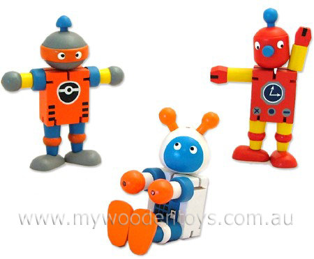 Wooden Collapsing Dancing Robot