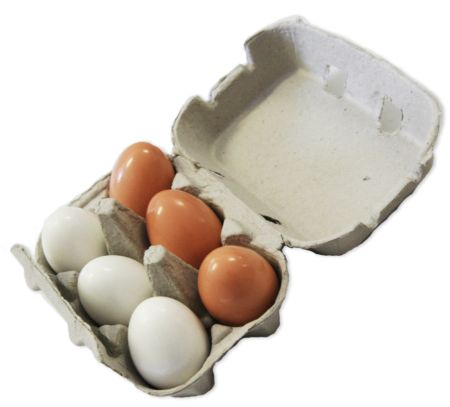 Eggs Wooden Half Dozen Eggs Wooden Half Dozen