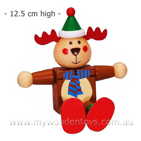 Christmas Wooden Bendable Reindeer