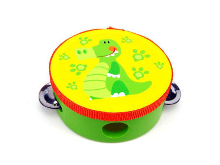 Wooden Toy Tambourine Crocodile