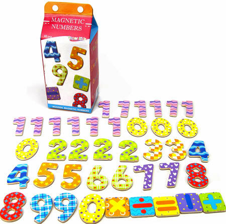 Magnetic Wooden Numbers Maths Set