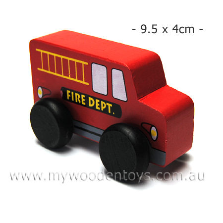 Mini Wooden Fire Truck