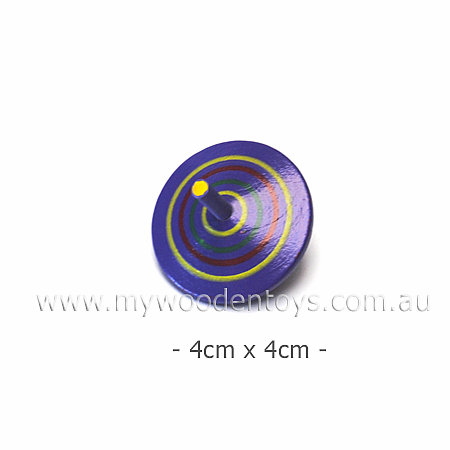 Wooden Spinning Top Purple