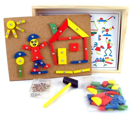 Tap a Pic Hammer Cork Board Picture Toy at My Wooden Toys