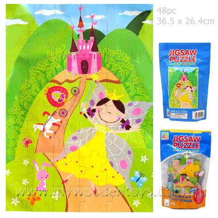 Puzzle Fairy Princess Zip Lock Bag