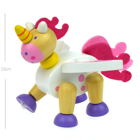 Wooden Toy Unicorn Doll