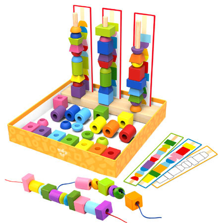 Wooden Bead Sequence Game