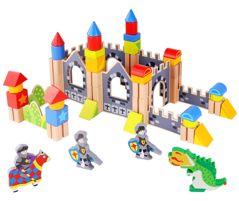 Wooden Blocks Knights Castle