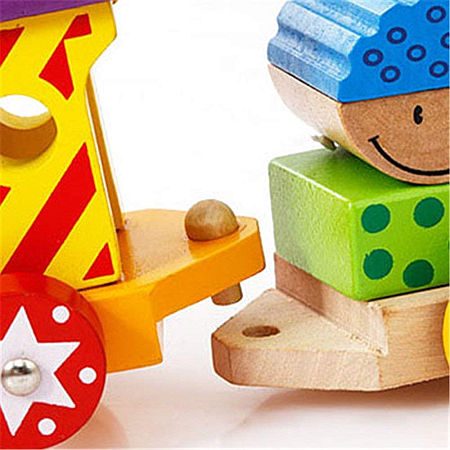 wooden block push along