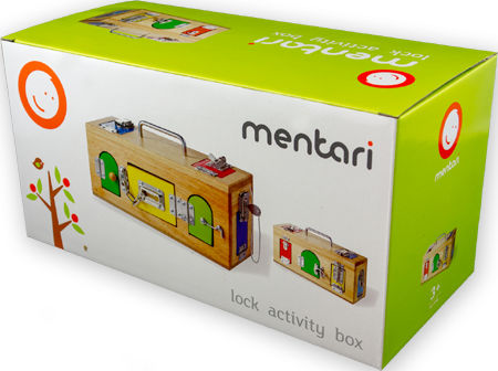 lock box wooden activity toy