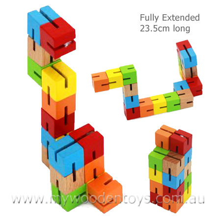 Mini Wooden Fidget Puzzle Multi Colour