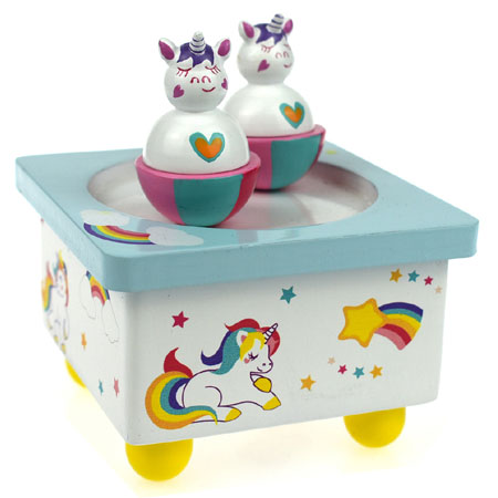 Wooden Music Box Unicorns My Wooden Toys