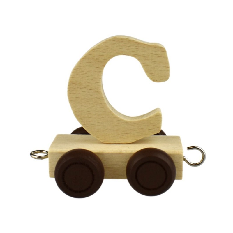 Wooden Name Train Letter C