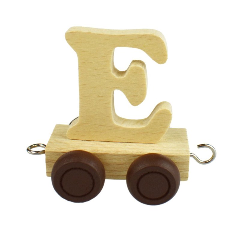 Wooden Name Train Letter E