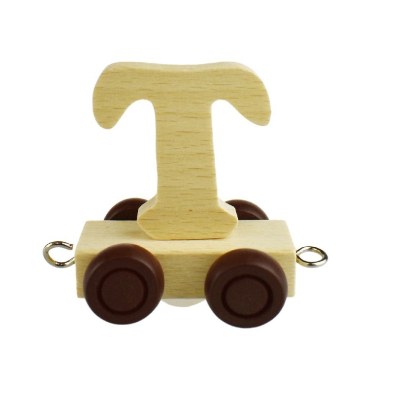 Wooden Name Train Letter T