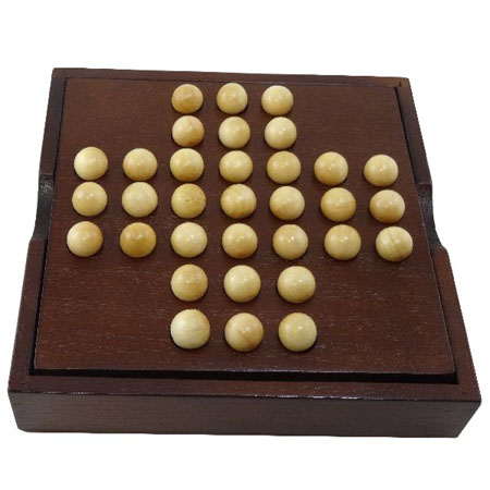 Wooden Solitaire Game