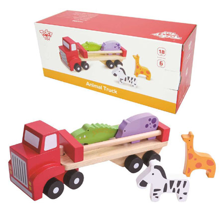 Wooden Toy Animal Transporter