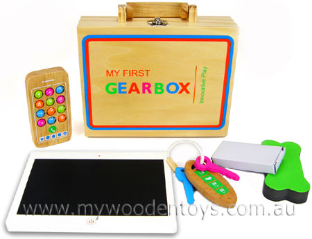 Wooden Toy Gadget & Gear Case