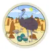 9 Piece Emu Wooden Jigsaw Puzzle