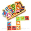 Simple Wooden Animal Dominoes