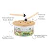 Australian Wooden Drum Detail-5