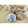 Blue Elephant Silicone Push Toy Detail-2
