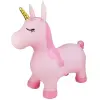 Bouncy Ride On Pink Unicorn