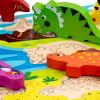 Wooden Chunky Dinosaur Puzzle Detail-Three