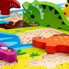 Wooden Chunky Dinosaur Puzzle Detail-Three