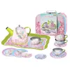 Tin Tea Set Fairy Suitcase 15 Piece