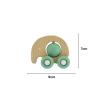 Green Elephant Silicone Push Toy Detail
