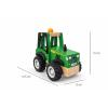 Green Wooden Tractor Detail-3