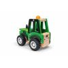Green Wooden Tractor Detail-2