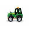 Green Wooden Tractor Detail