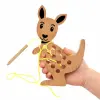 Kangaroo Threading Lacing Toy