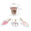 Kids Garden Tool Set Pink 4pcs Detail