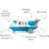 Light Sound Wood and Plastic Blue Airplane