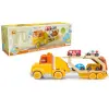 Light Sound Wood and Plastic Car Carrier