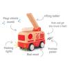 Light Sound Wood and Plastic Friction Fire Engine Detail