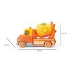 Light Sound Wood and Plastic Mixer Truck with Blocks Detail-4