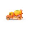 Light Sound Wood and Plastic Mixer Truck with Blocks Detail-5