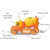 Light Sound Wood and Plastic Mixer Truck with Blocks